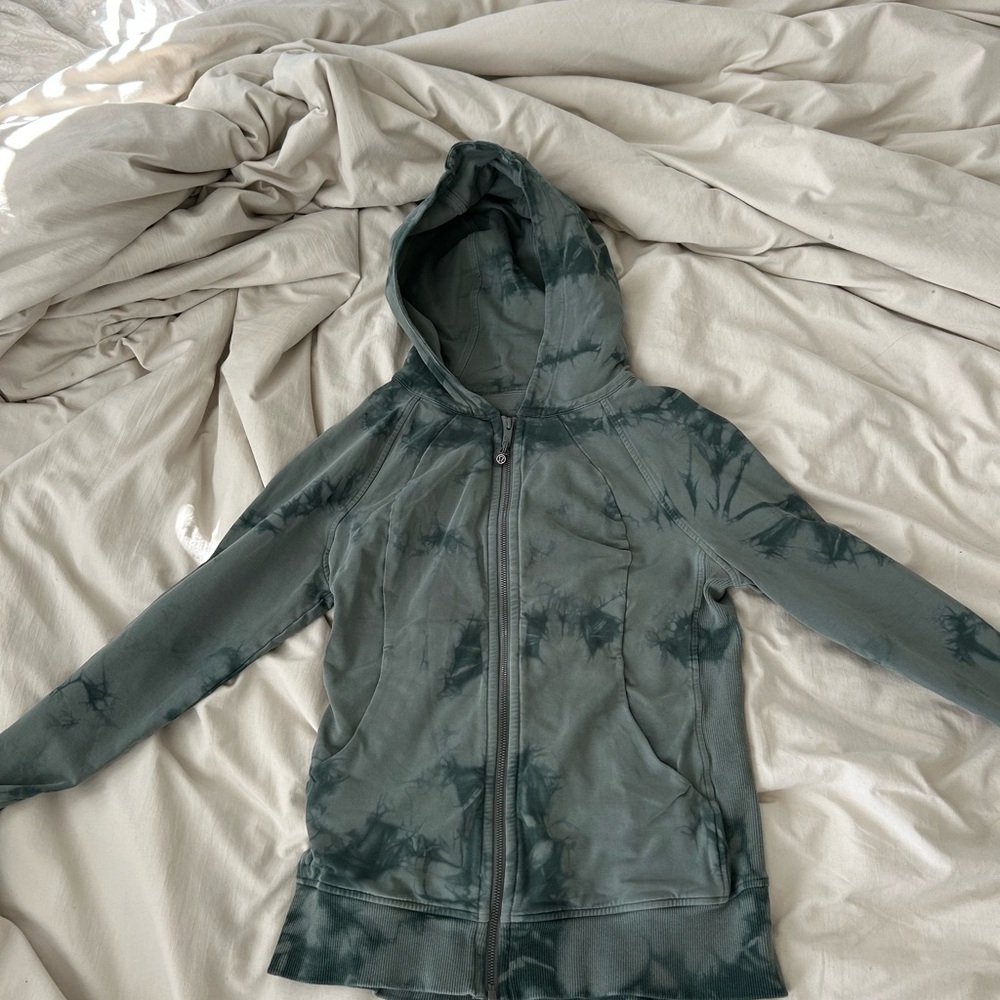lululemon athletica Green Tie-Dye Hoodie